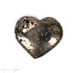 Hearts: Pyrite Polished Heart