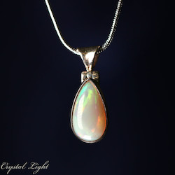 Sterling Silver Pendants: Ethiopian Opal Pendant