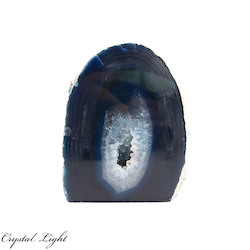 Agate Geodes: Blue Agate Cut Base