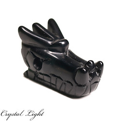 Animals: Obsidian Dragon Head Small