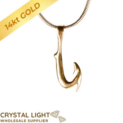 Miscellaneous Pendants: Gold Hook Pendant