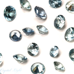 Cut Gemstones: Light Blue Sapphire (.04ct)