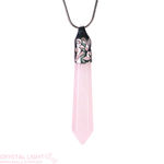 Rose Quartz Long Pendant