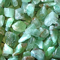 Rough by Weight: Emerald Calcite Small /500g