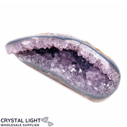 Single Druse Pieces: Amethyst Semi Polished Druse