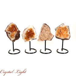 Display Pieces on Stand: Citrine Druse on Stand