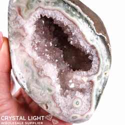 Single Druse Pieces: Amethyst Semi Polished Druse