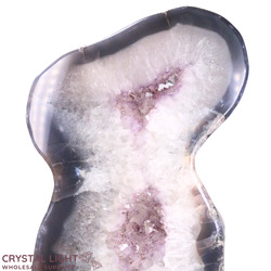 Display Pieces on Stand: Amethyst Polished Slice on Stand