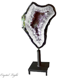 Display Pieces on Stand: Amethyst Ring on Stand (Short)
