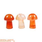 Orange Agate Mini Mushroom