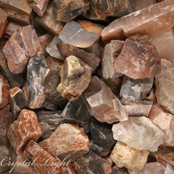 Rough by Weight: Mixed Moonstone Rough Small /250g