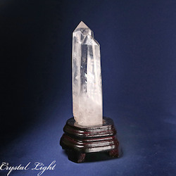 Display Pieces on Stand: Clear Quartz Point on Stand