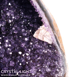 Single Druse Pieces: Amethyst Semi Polished Druse