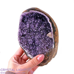 Single Druse Pieces: Amethyst Semi Polished Druse