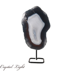 Display Pieces on Stand: Agate Slab on Stand