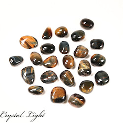Tumble Lots: Blue and Gold Tigers Eye Tumble (Small)