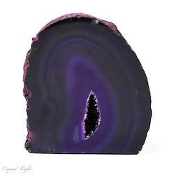 Agate Geodes: Purple Agate Cut Base
