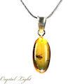 Amber Insect Pendant