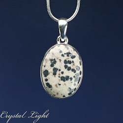 Sterling Silver Pendants: Dalmatian Jasper