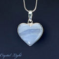 Blue Lace Heart Pendant