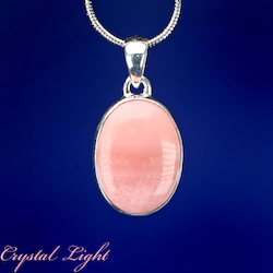 Sterling Silver Pendants: Australian Pink Opal Pendant