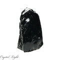 Black Obsidian Rough Cut Base