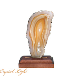 Display Pieces on Stand: Natural Agate Slice on Stand