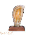 Natural Agate Slice on Stand