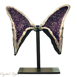 Display Pieces on Stand: Amethyst Wings on Stand