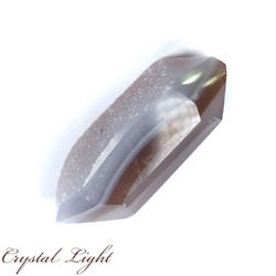 Double Terminated Polished Points: Agate Druse Point