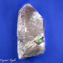 Natural Points: Natural Citrine Point with Green Tourmaline