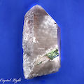Natural Citrine Point with Green Tourmaline