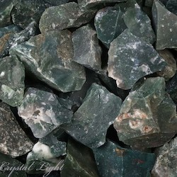 Rough by Weight: Moss Agate Rough /250g