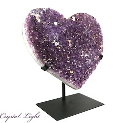 Display Pieces on Stand: Amethyst Druse Heart on Stand