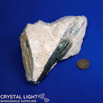 Green Tourmaline on Matrix