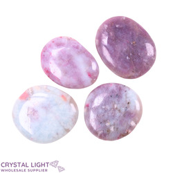 Flatstone Individuals and Lots: Quartz with Pink Tourmaline Flatstone Lot