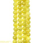 Lemon Serpentine Beads 8mm