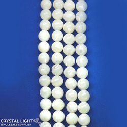8mm Bead: Mother of Pearl Shell Beads 8mm