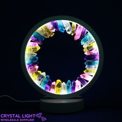 Portal Lamps: Aura Quartz Portal Lamp - Rainbow