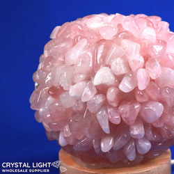 Sphere Lamps: LED Ball Lamp - Rose Quartz
