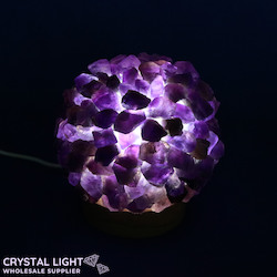 Sphere Lamps: LED Ball Lamp - Amethyst