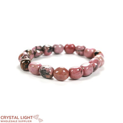 Tumble Bead Bracelets: Rhodonite Tumble Bracelet
