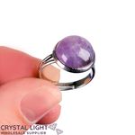 Amethyst Adjustable Ring - Small
