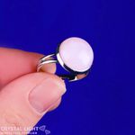 Rose Quartz Adjustable Ring - Small