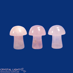 Mushrooms: Rose Quartz Mini Mushrooms