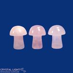 Rose Quartz Mini Mushrooms