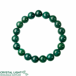 10mm Round Bead Bracelets: Moss Agate Bracelet 10mm