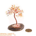 Citrine Tree on Agate Slice
