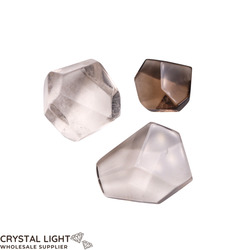 Faceted Shapes: Smokey Quartz Faceted Shape Lot