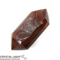 Double Terminated Polished Points: Agate Druse DT Point